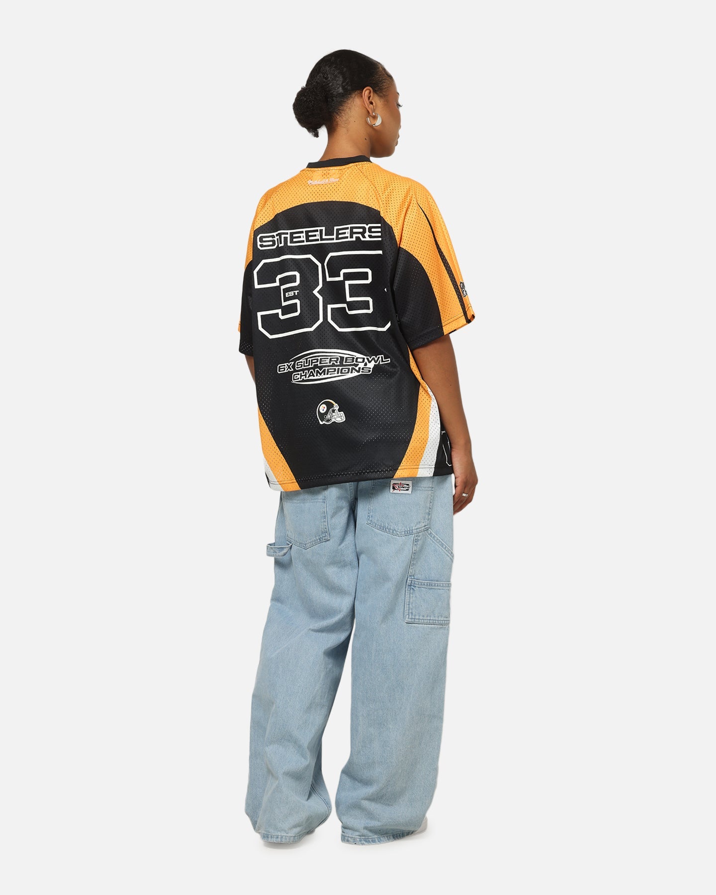Mitchell & Ness Pittsburgh Steelers Warehouse Rave Jersey Black/Yellow