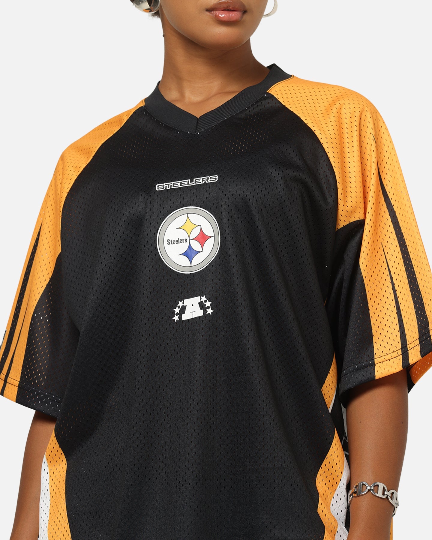 Mitchell & Ness Pittsburgh Steelers Warehouse Rave Jersey Black/Yellow