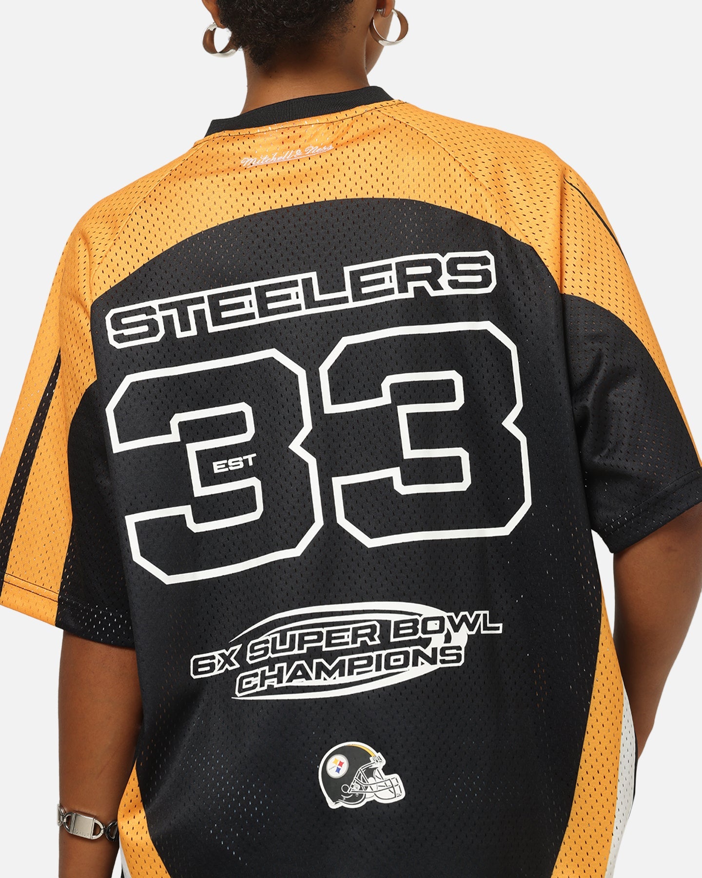 Mitchell & Ness Pittsburgh Steelers Warehouse Rave Jersey Black/Yellow