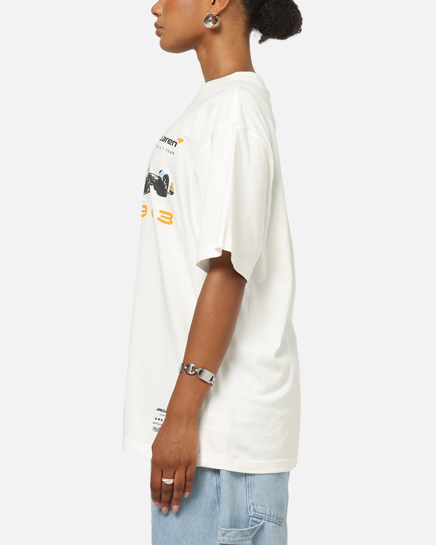 Mitchell & Ness X Mclaren Tailgate T-Shirt Vintage White
