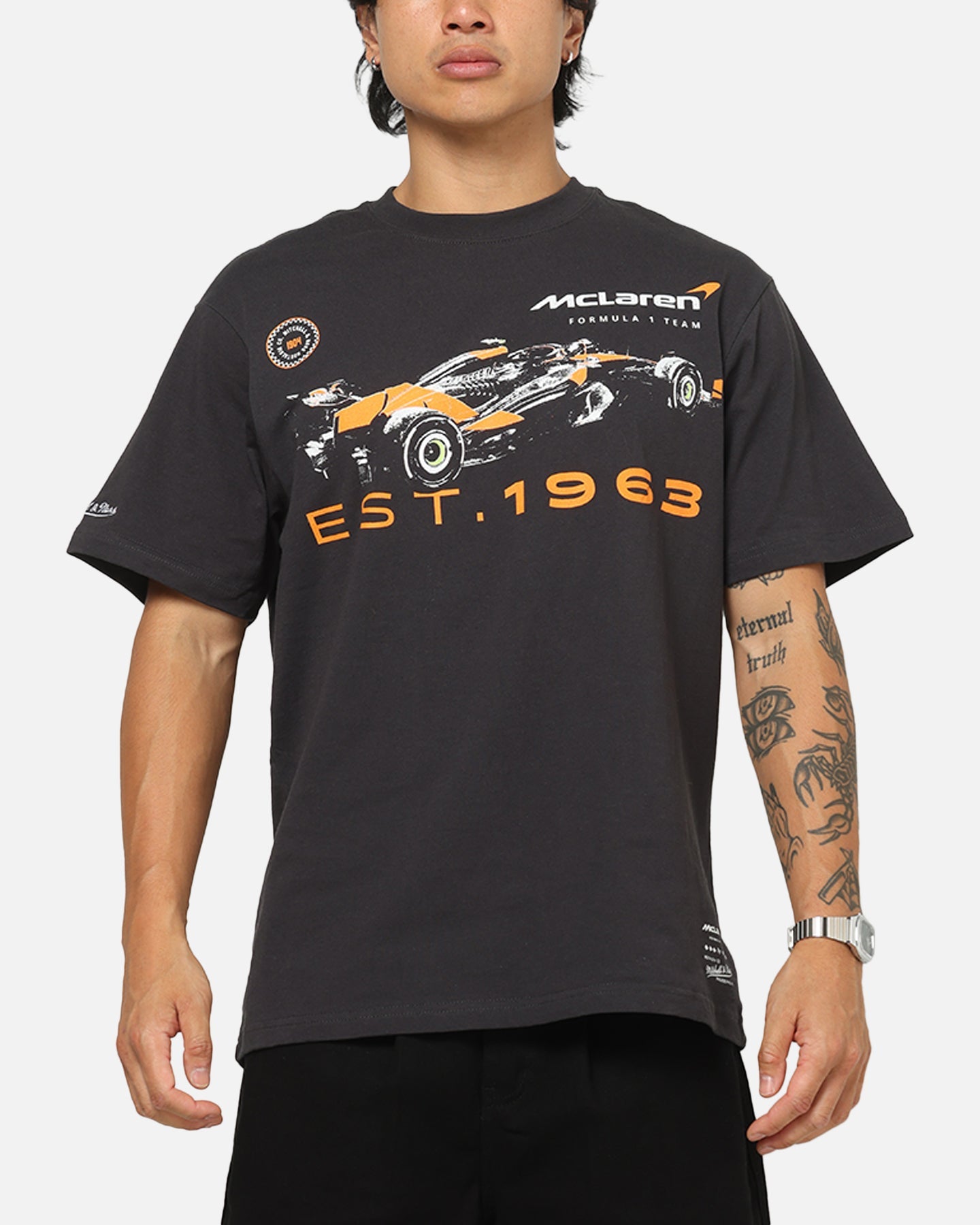 Mitchell & Ness X Mclaren Tailgate T-Shirt Washed Black