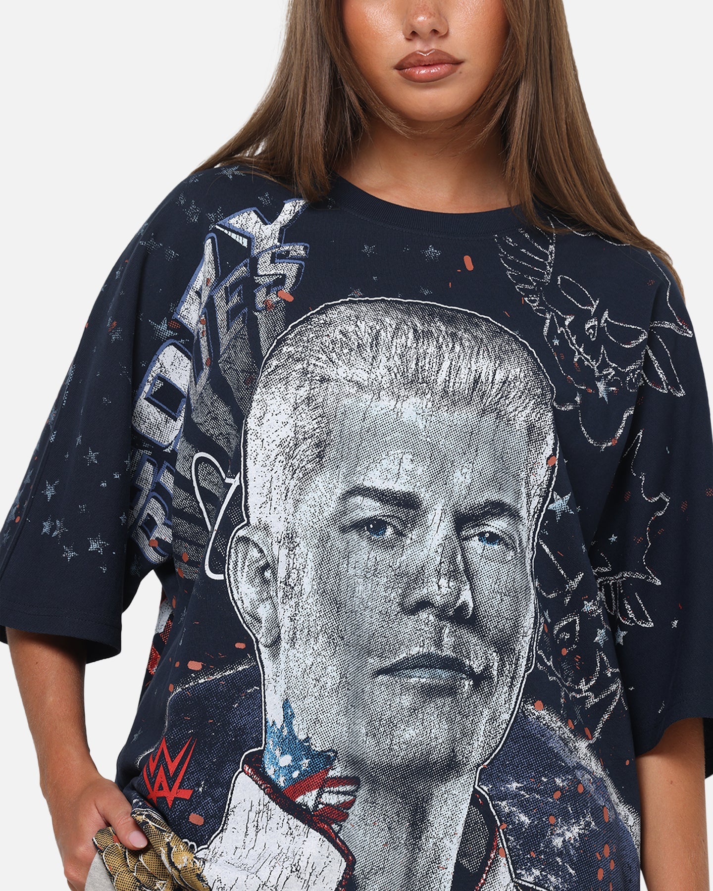 73Studio X WWE Cody Rhodes All Over Print T-Shirt Navy