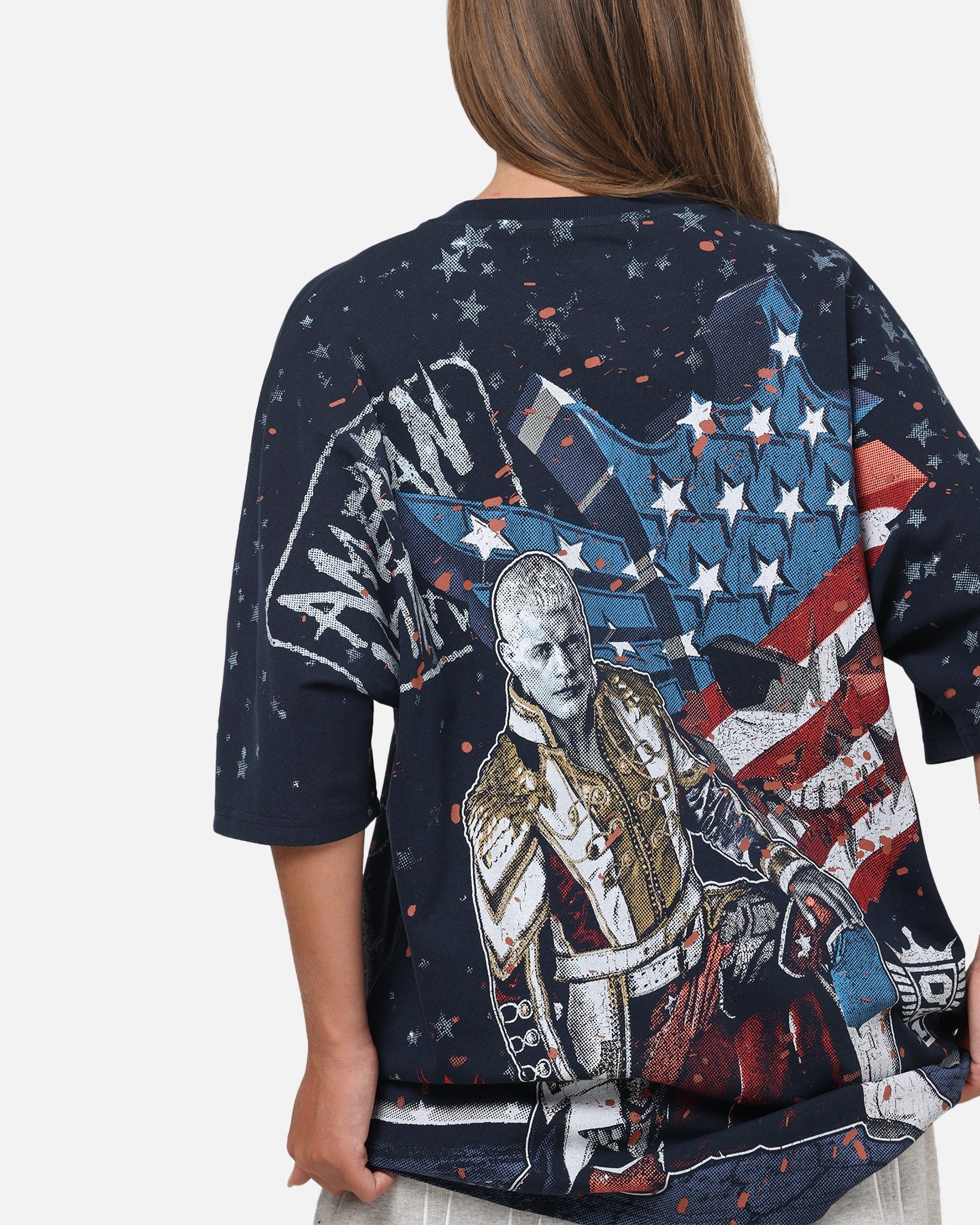 73Studio X WWE Cody Rhodes All Over Print T-Shirt Navy