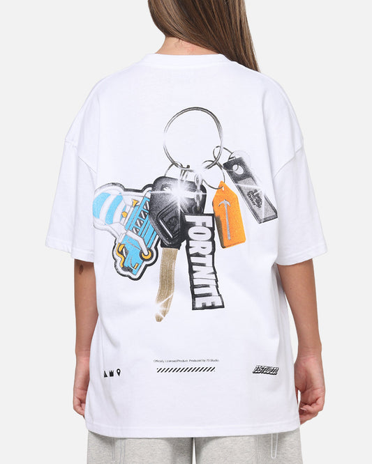 73Studio X Fortnite Thankyou Bus Driver T-Shirt White