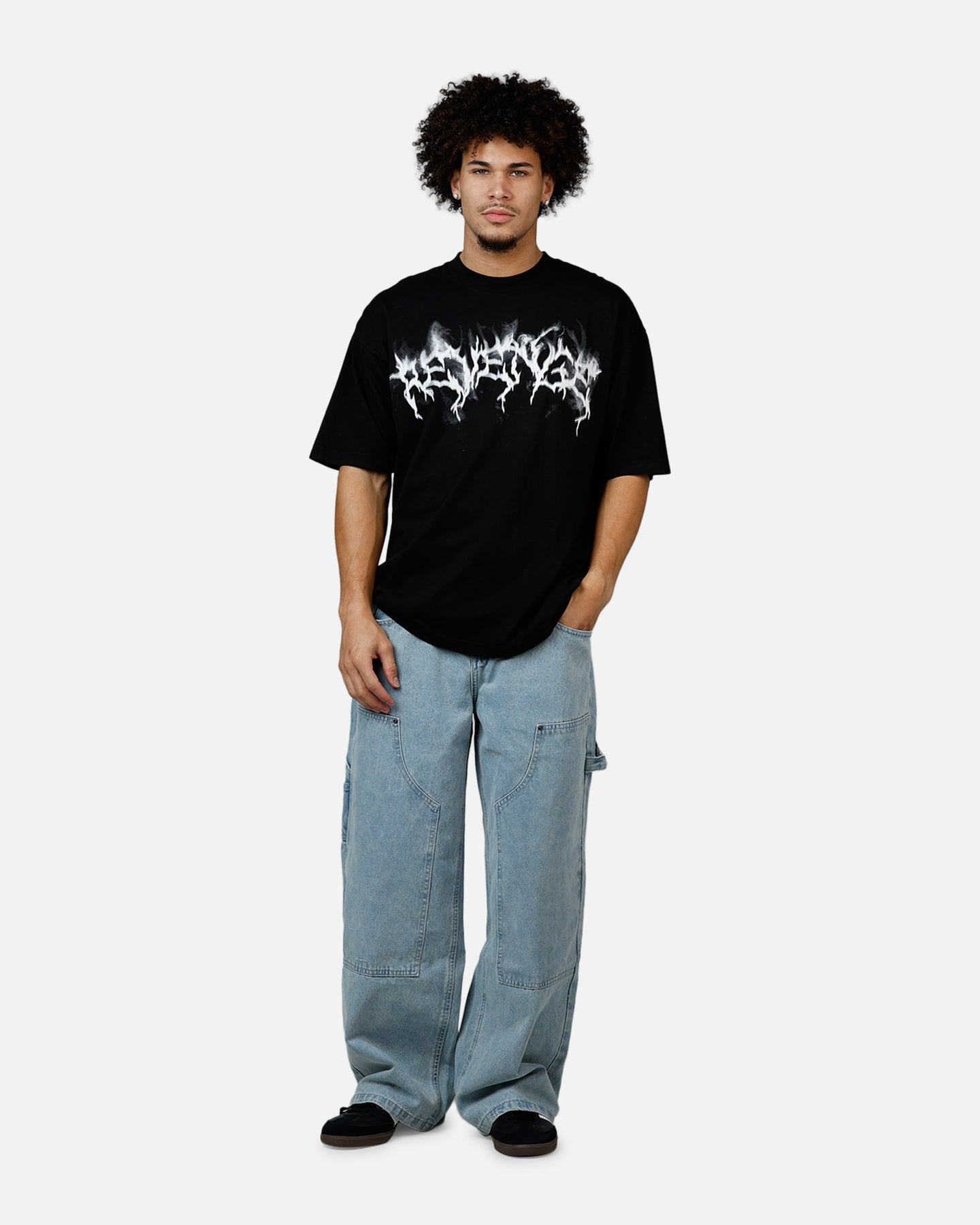 Revenge Smoke Lightning T-Shirt Black