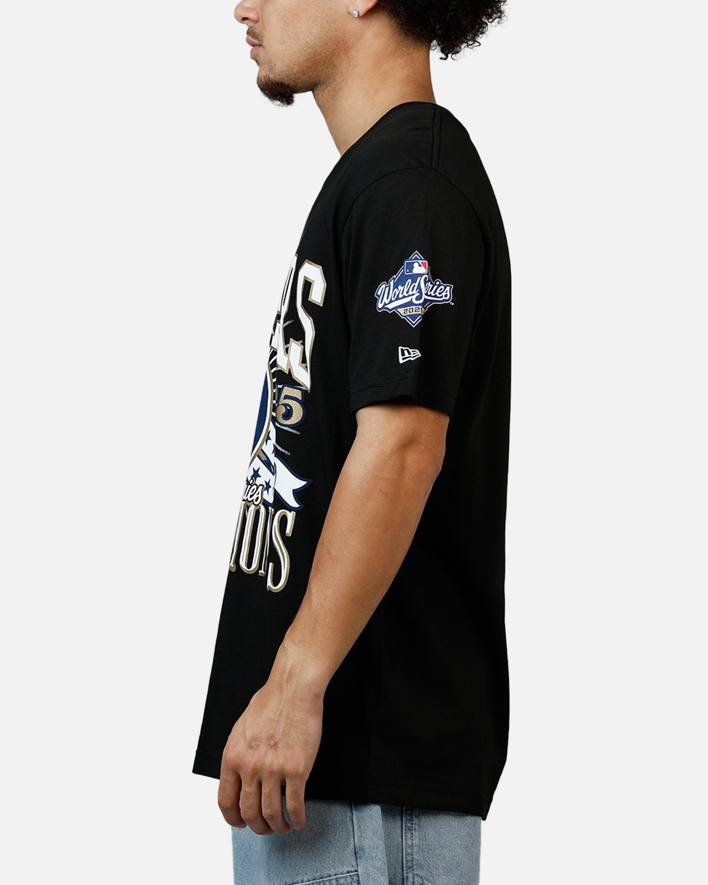 New Era Los Angeles Dodgers World Series Champs T-Shirt Black
