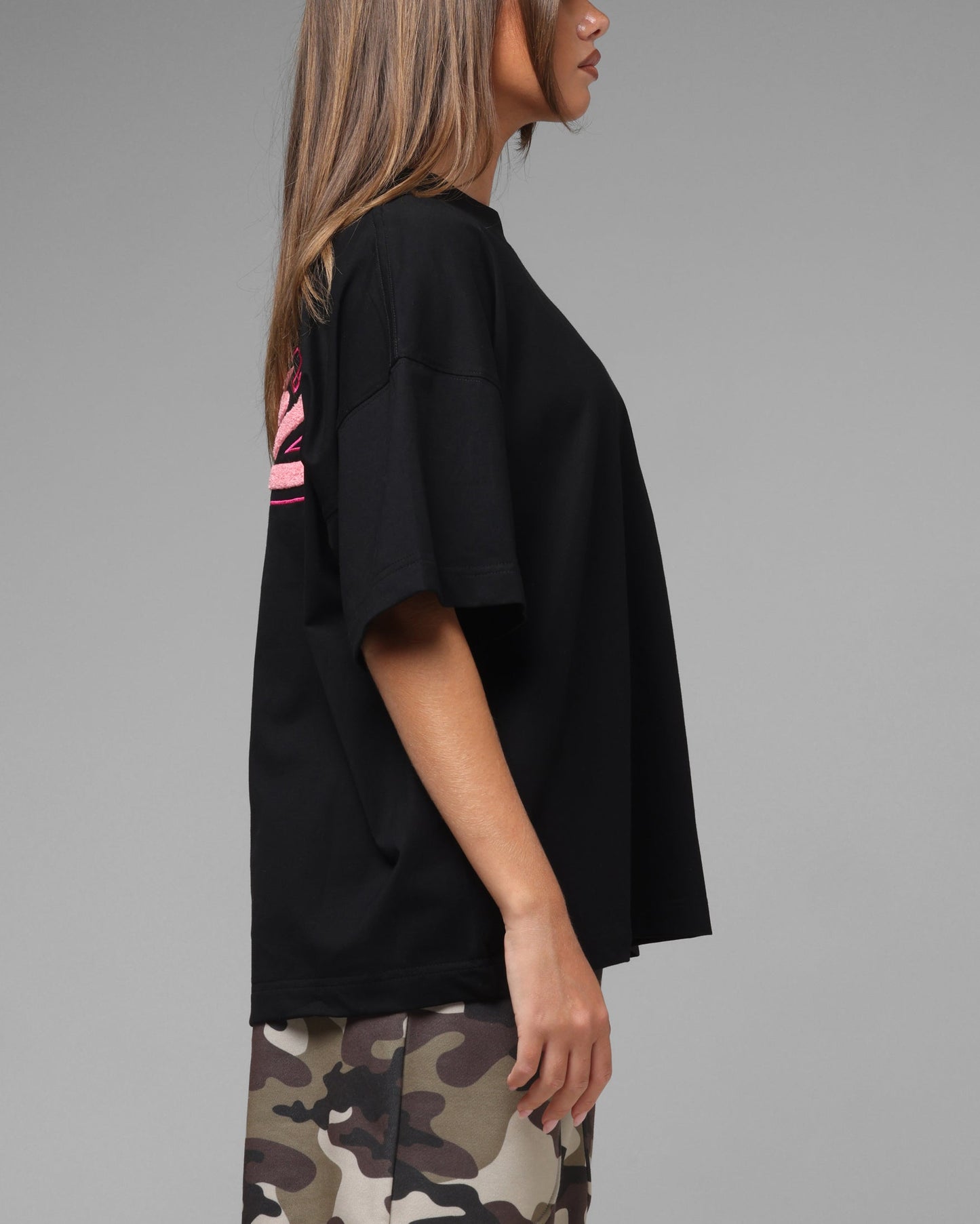 Loiter Jet Stream Chenille T-Shirt Black
