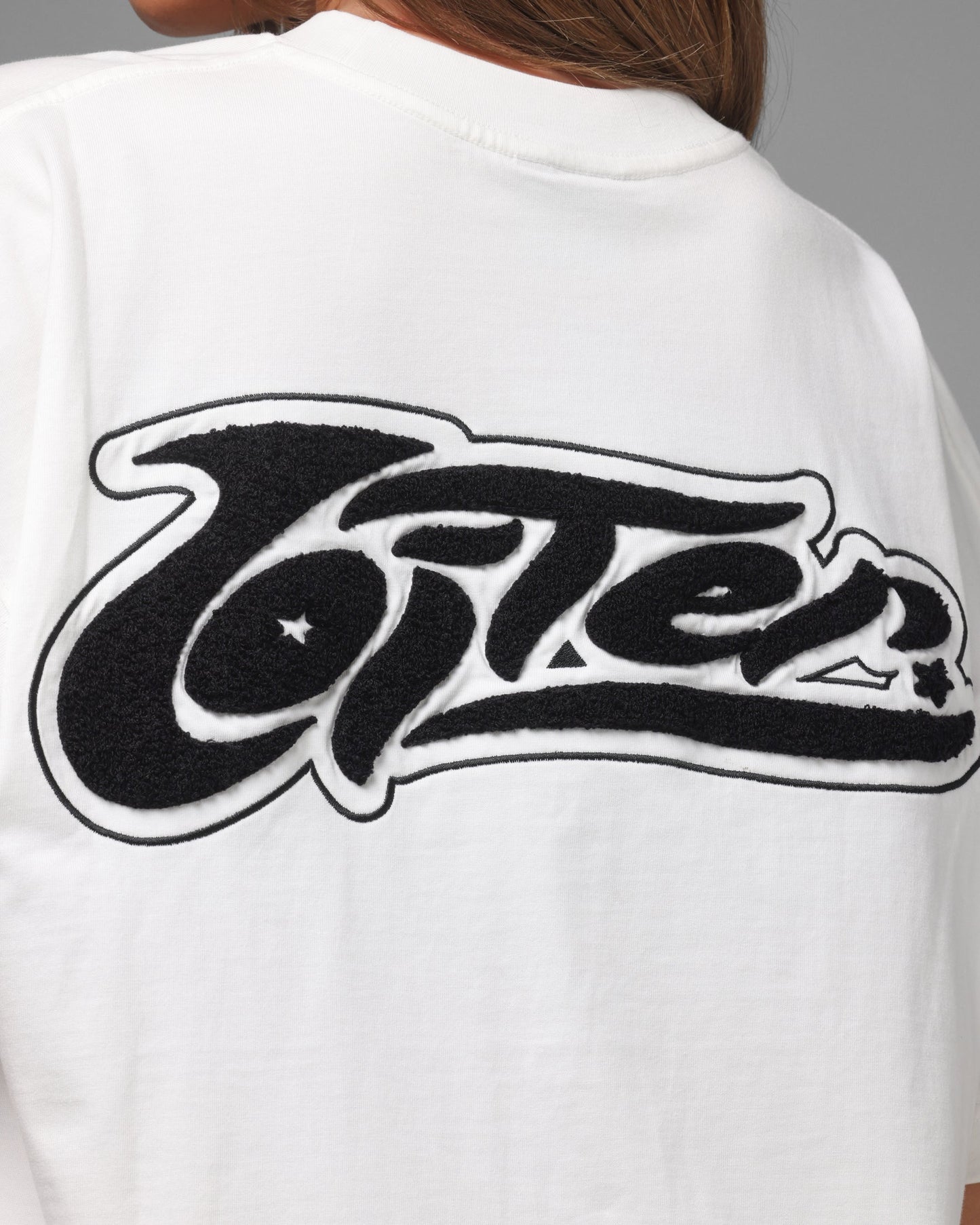 Loiter Jet Stream Chenille T-Shirt Off White