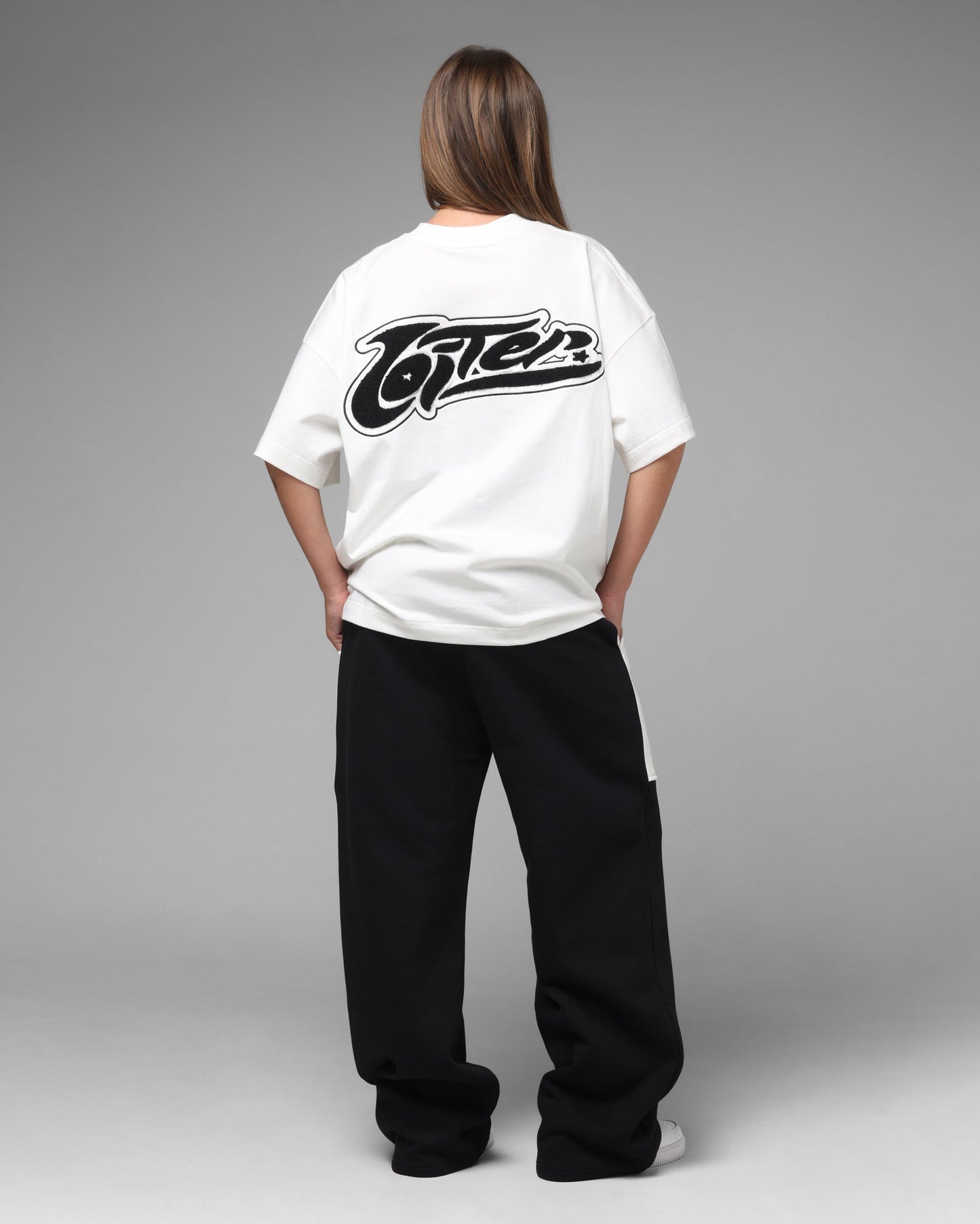 Loiter Jet Stream Chenille T-Shirt Off White