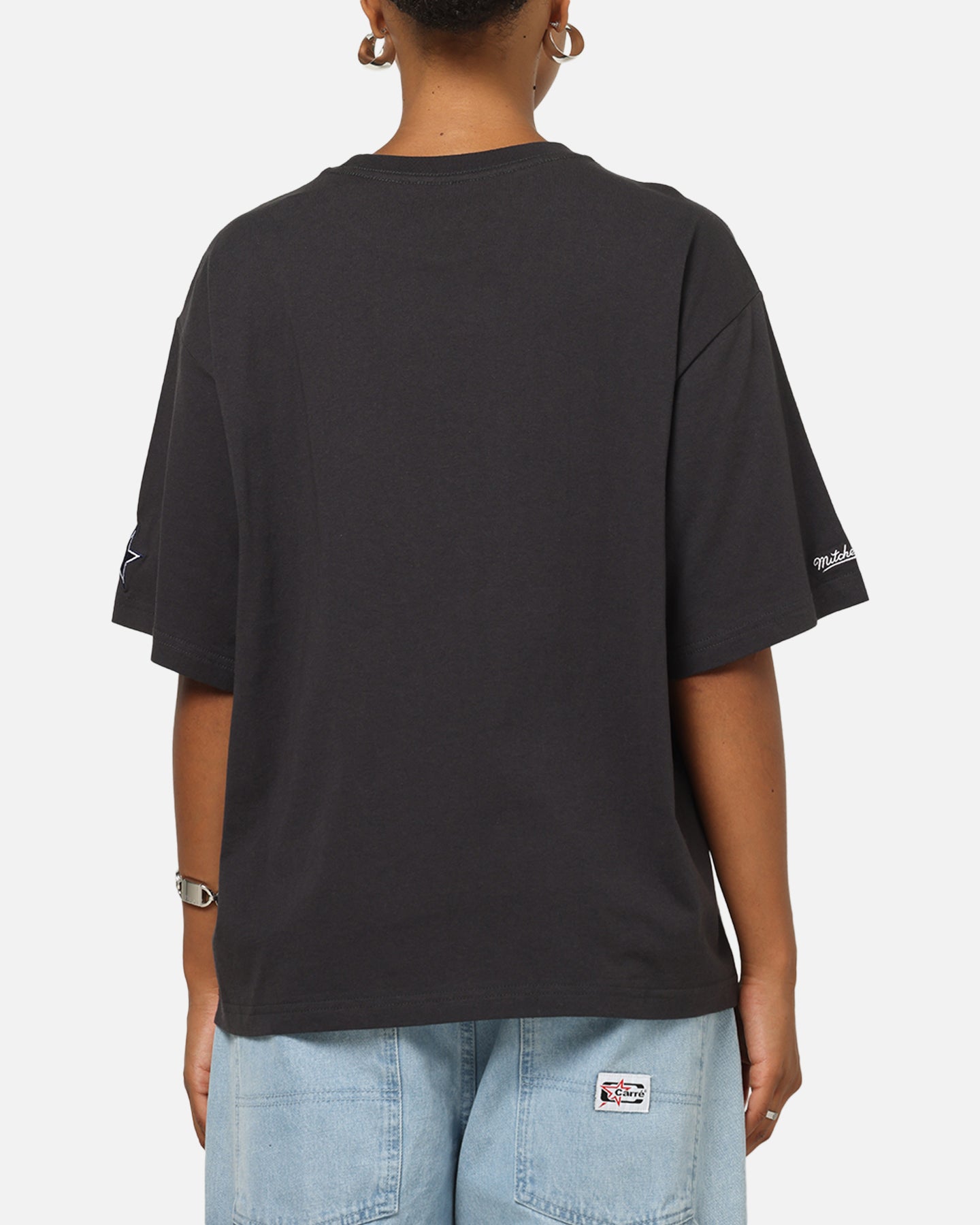 Mitchell & Ness Dallas Cowboys Chainstitch T-Shirt Washed Black