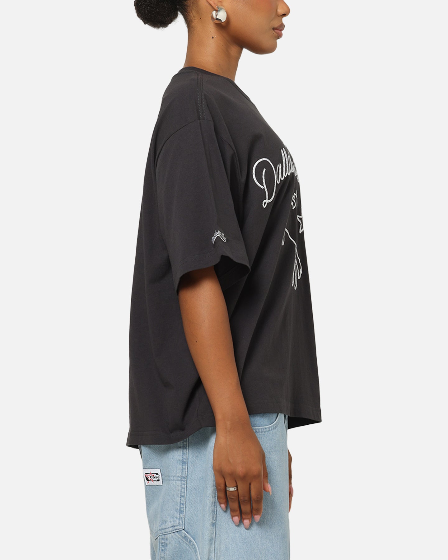 Mitchell & Ness Dallas Cowboys Chainstitch T-Shirt Washed Black