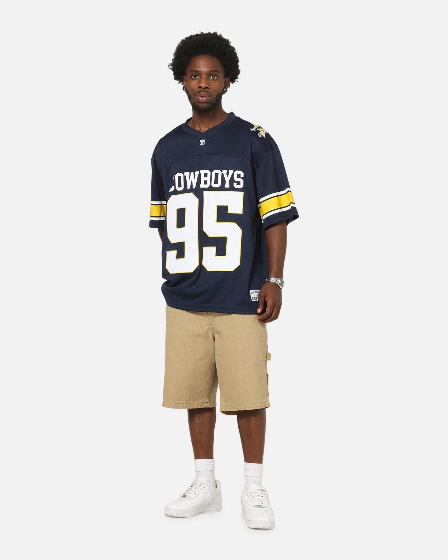 Bleacher Athletic North Queensland Cowboys NRL Gridiron Mesh Jersey Official Team Color
