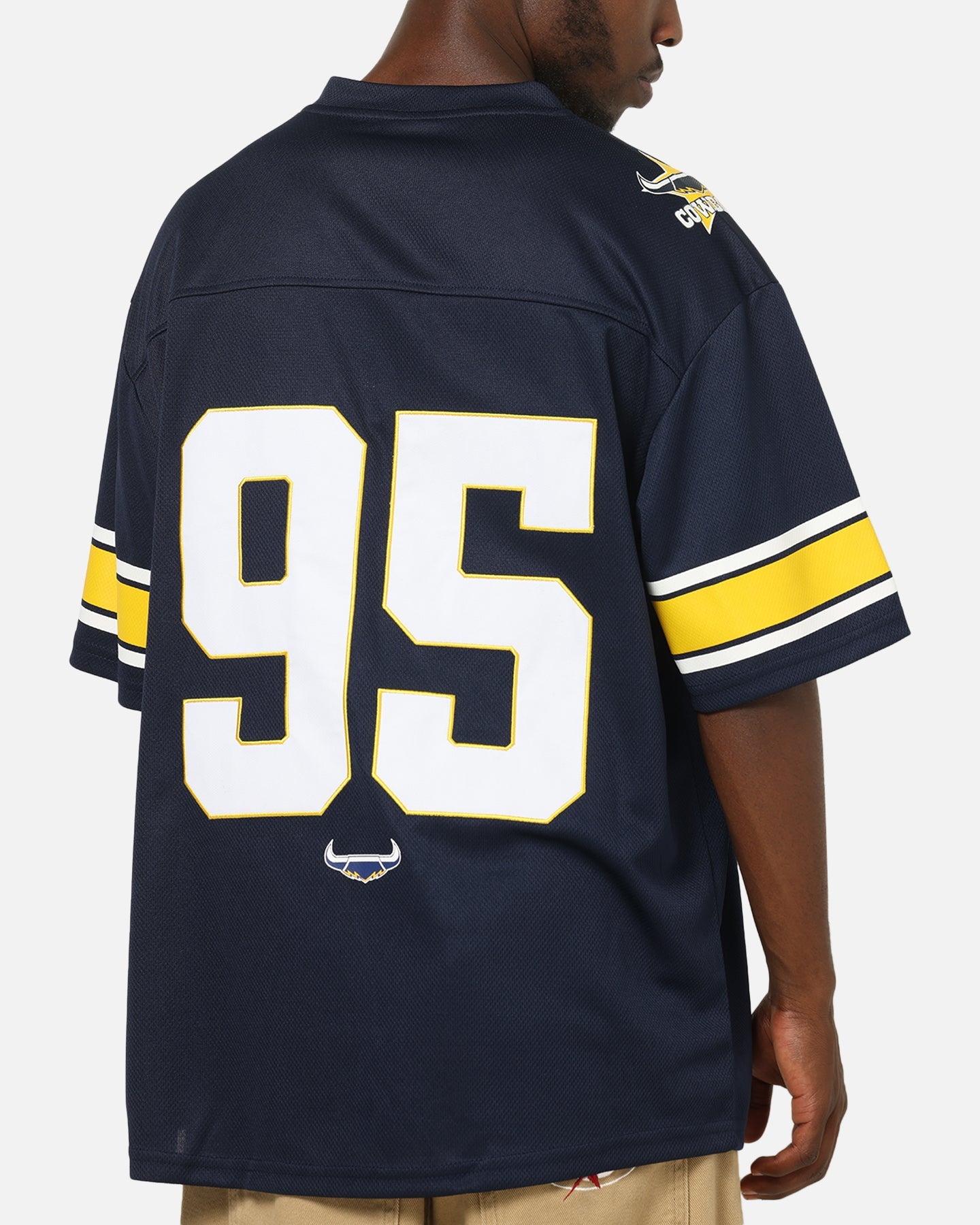 Bleacher Athletic North Queensland Cowboys NRL Gridiron Mesh Jersey Official Team Color