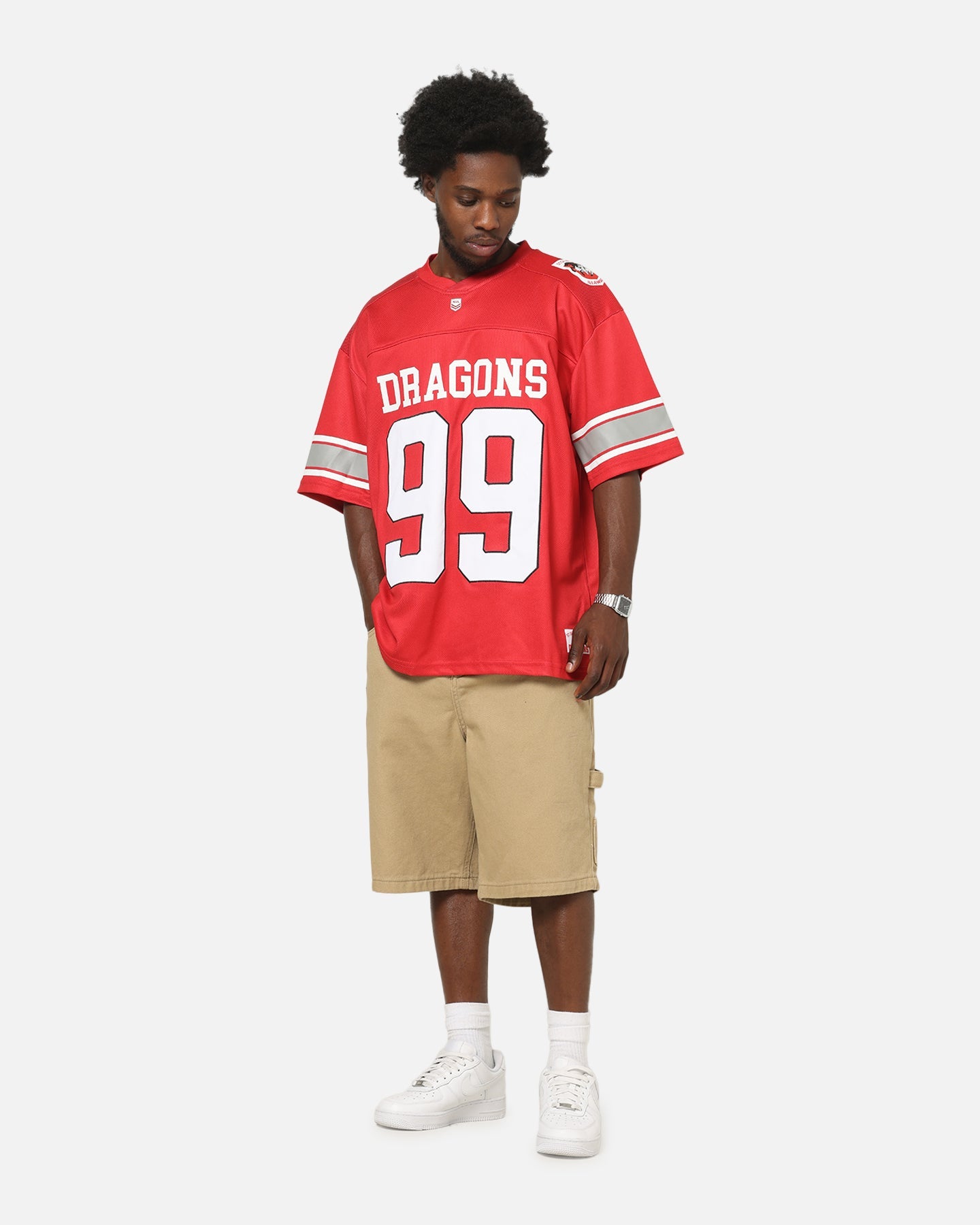 Bleacher Athletic St. George Illawarra Dragons NRL Gridiron Mesh Jersey Official Team Color
