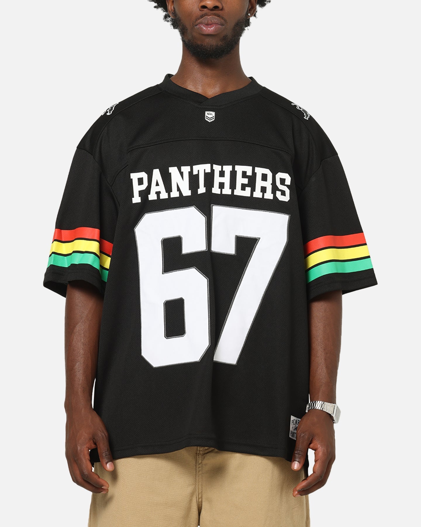 Bleacher Athletic Penrith Panthers NRL Gridiron Mesh Jersey Official Team Color