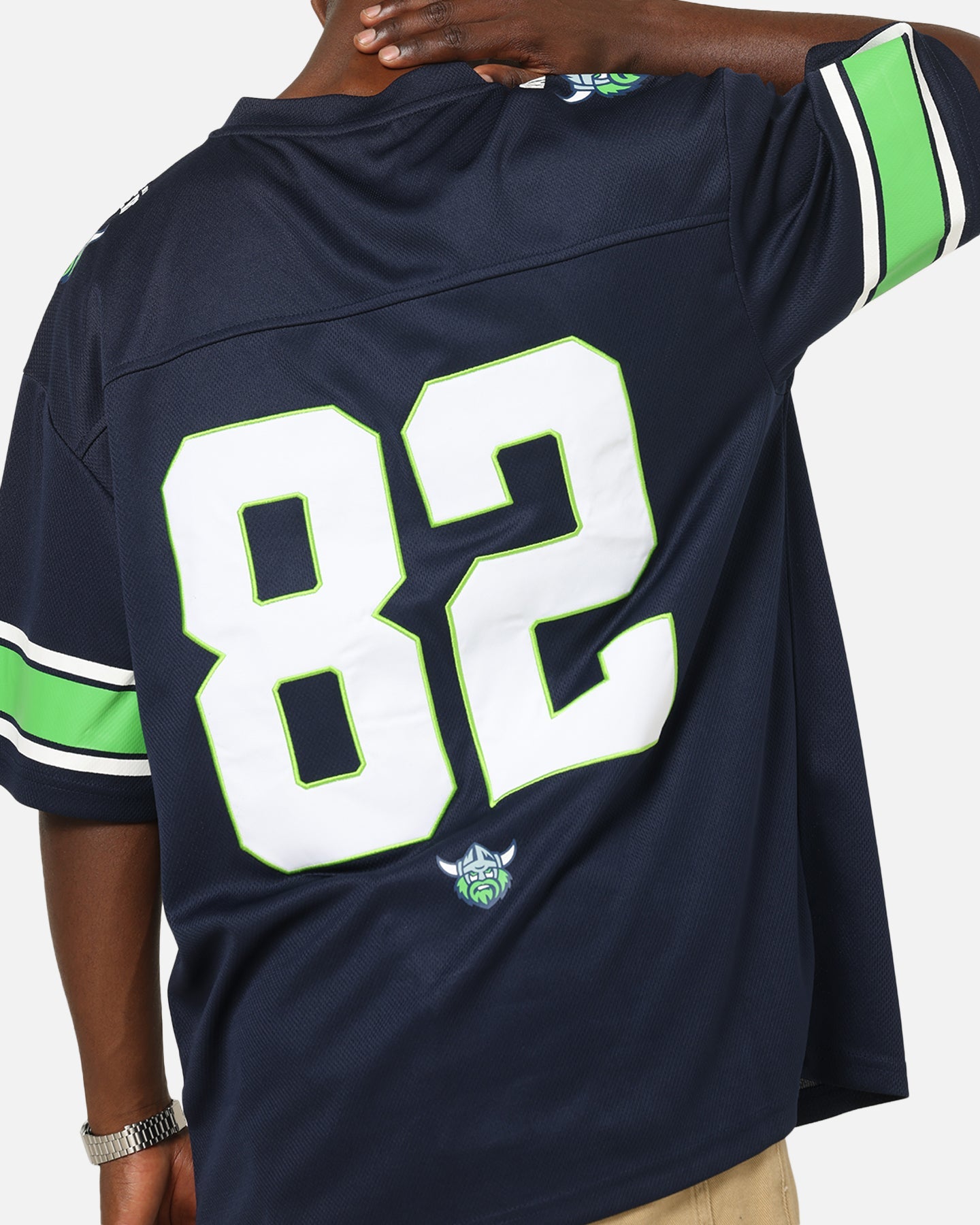 Bleacher Athletic Canberra Raiders NRL Gridiron Mesh Jersey Official Team Color