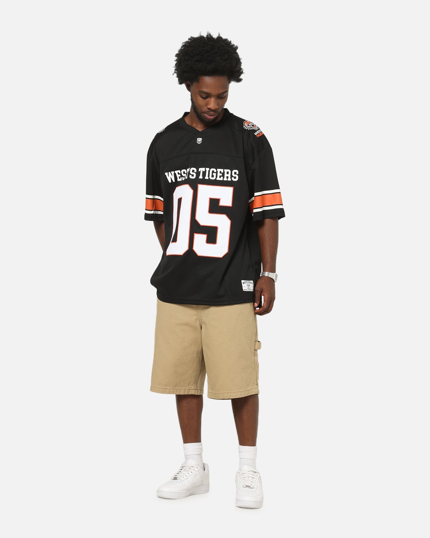 Bleacher Athletic Wests Tigers NRL Gridiron Mesh Jersey Official Team Color