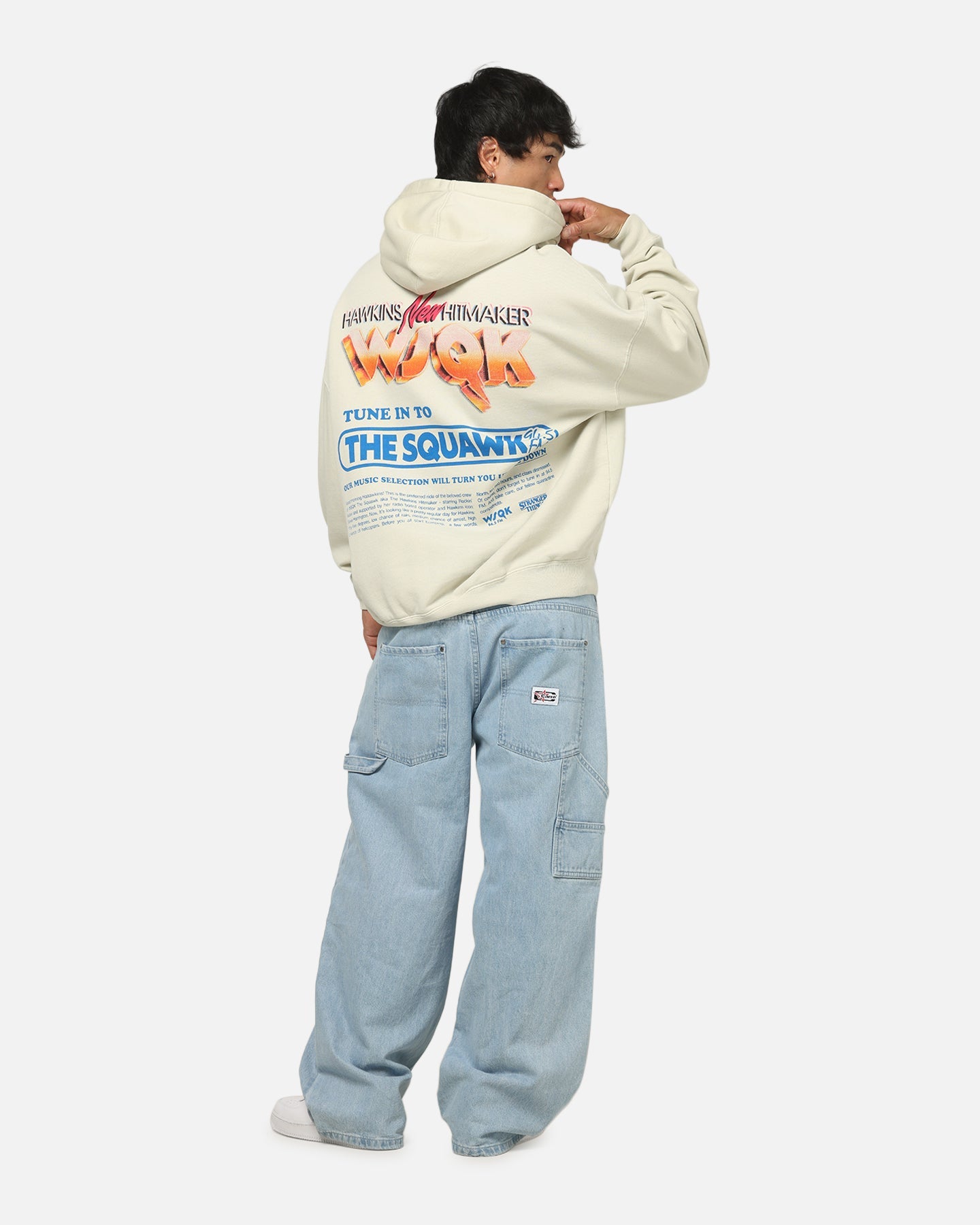 73Studio X Stranger Things WSQK Premium Hoodie Grey
