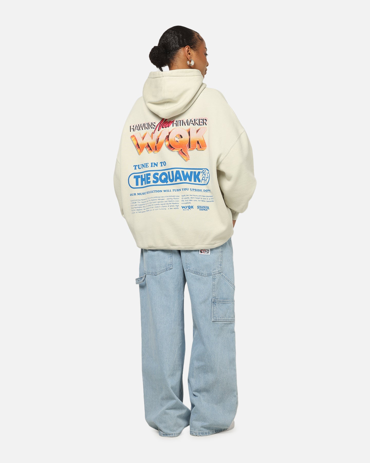 73Studio X Stranger Things WSQK Premium Hoodie Grey