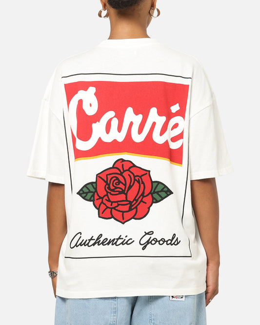 Carre Rose Box T-Shirt Off White
