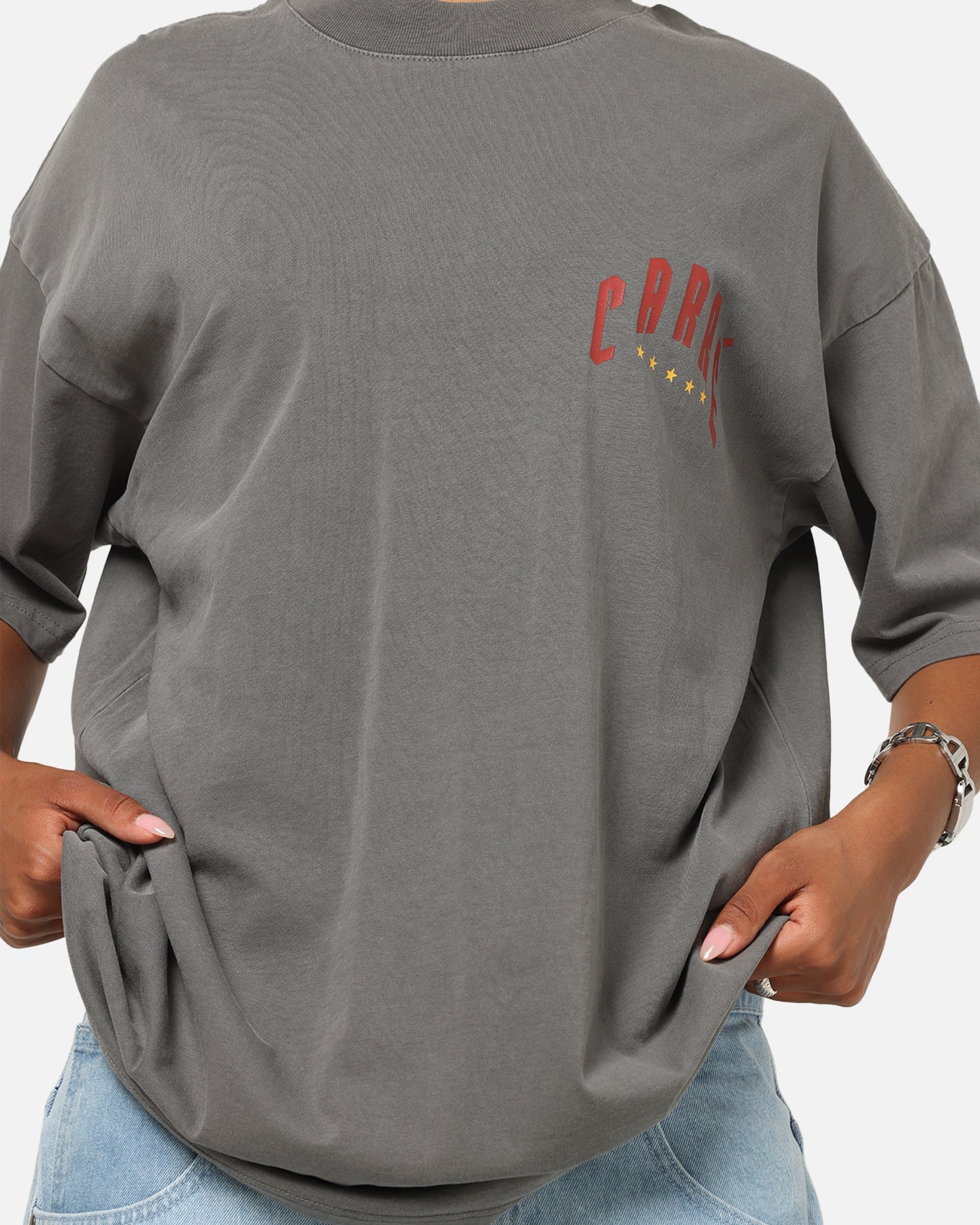 Carre Tiger Glow T-Shirt Washed Charcoal