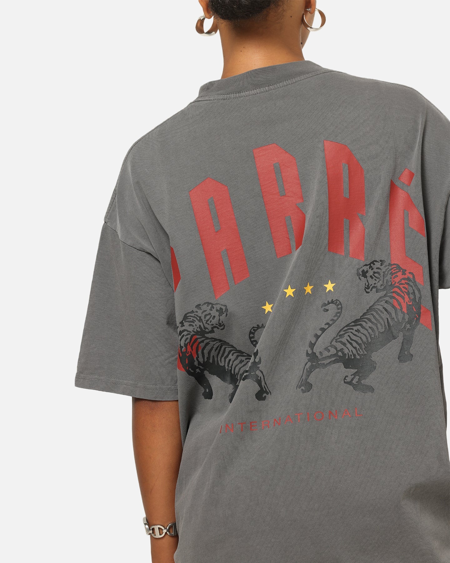 Carre Tiger Glow T-Shirt Washed Charcoal