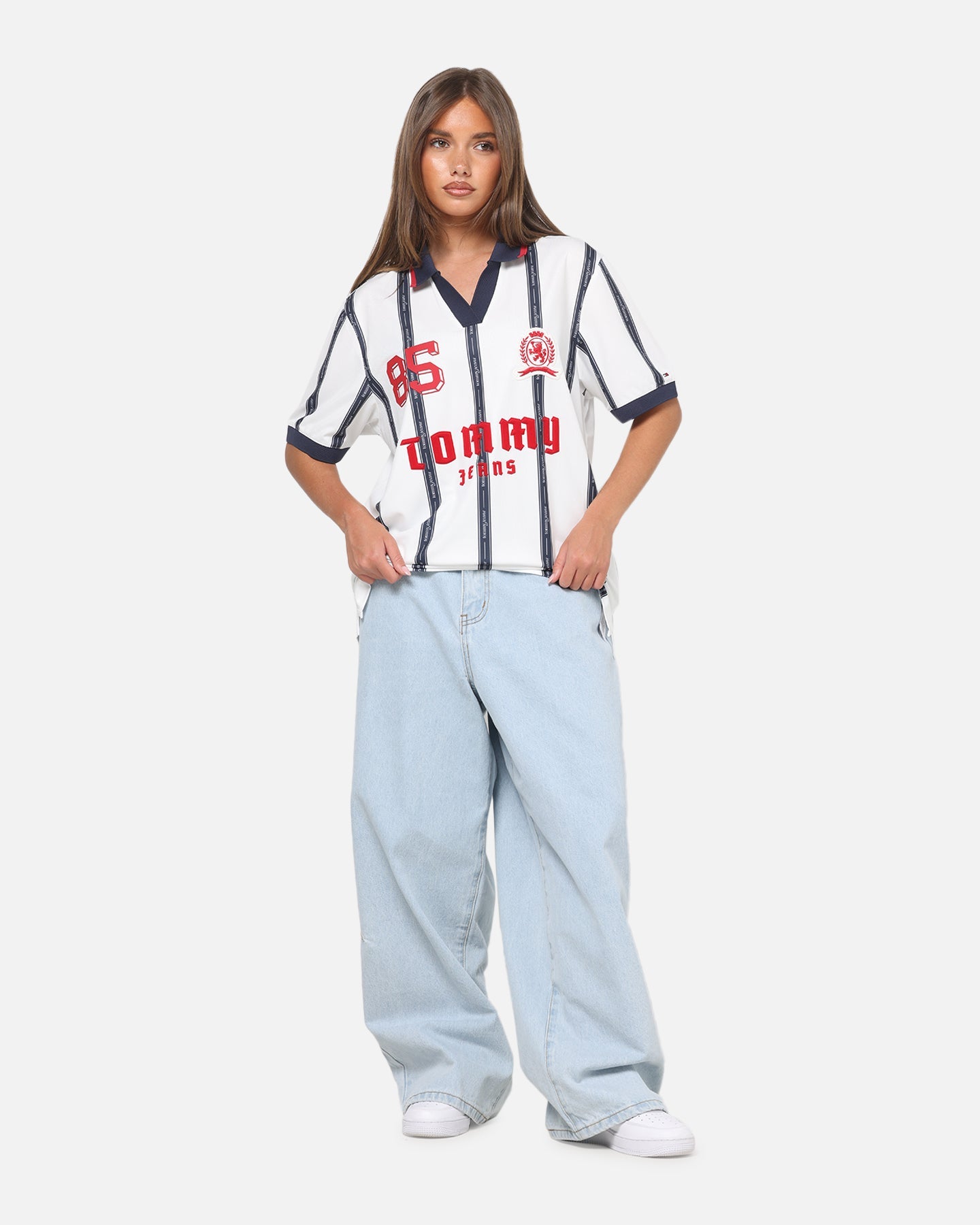 Tommy Jeans Sports Polo T-Shirt Ecru