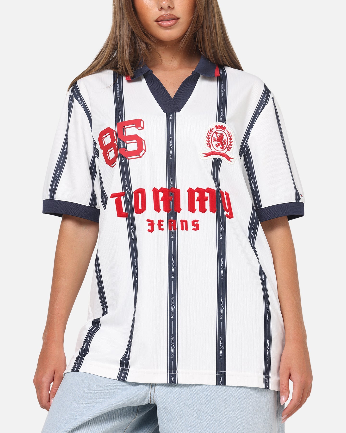 Tommy Jeans Sports Polo T-Shirt Ecru