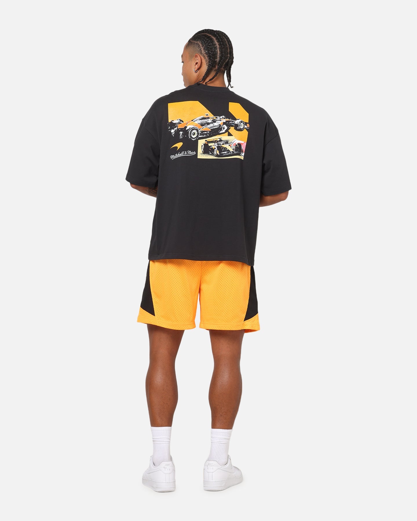 Mitchell & Ness X Mclaren Showcase Boxy T-Shirt Washed Black