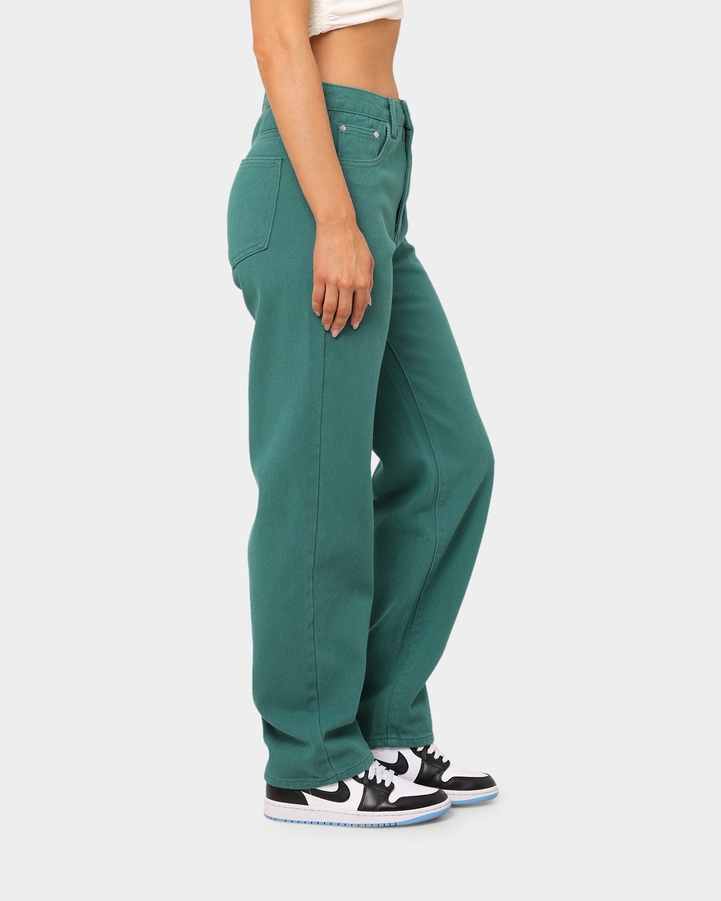 XXIII Women's Tess Wide Leg Jean Forest Green