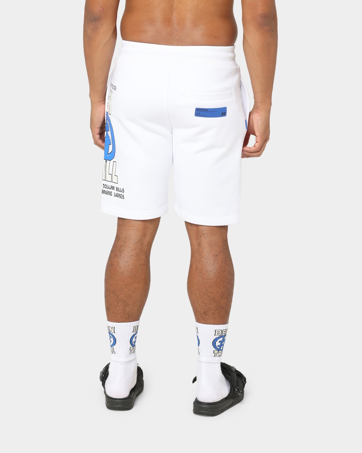 BEENTRILL Deep Thrills Sweat Shorts White
