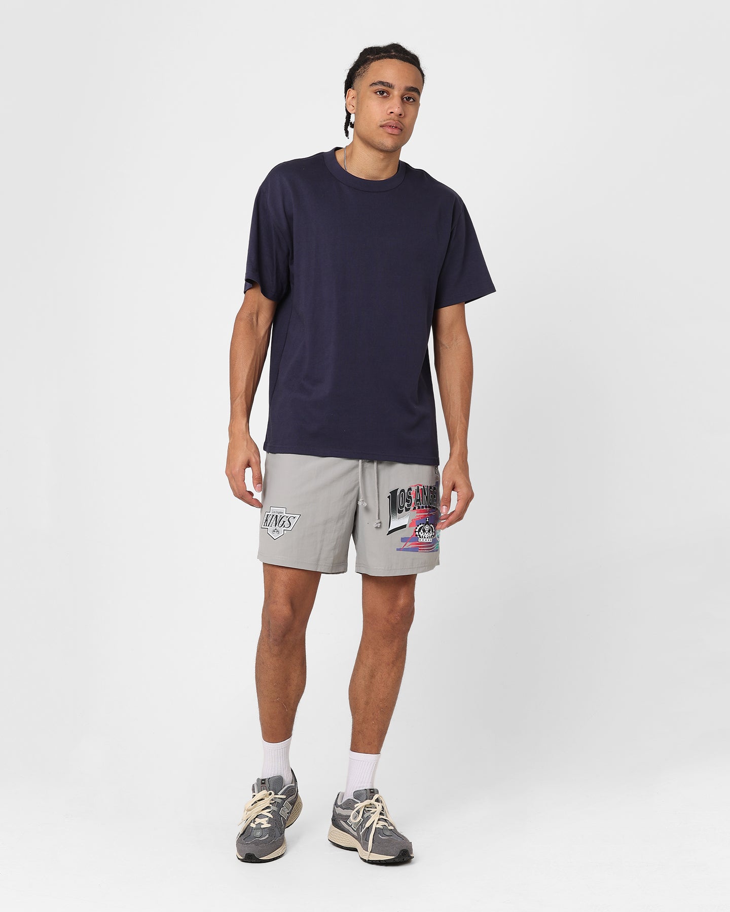 Mitchell & Ness Los Angeles Kings Nylon Shorts Grey