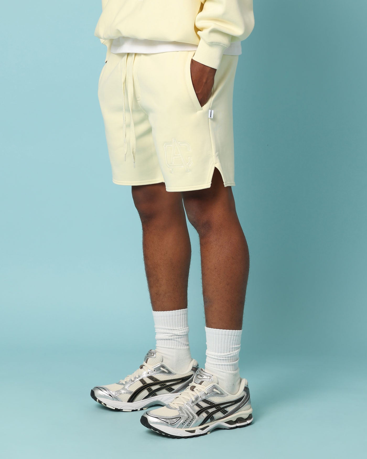 Carré Academy Sweat Shorts Yellow