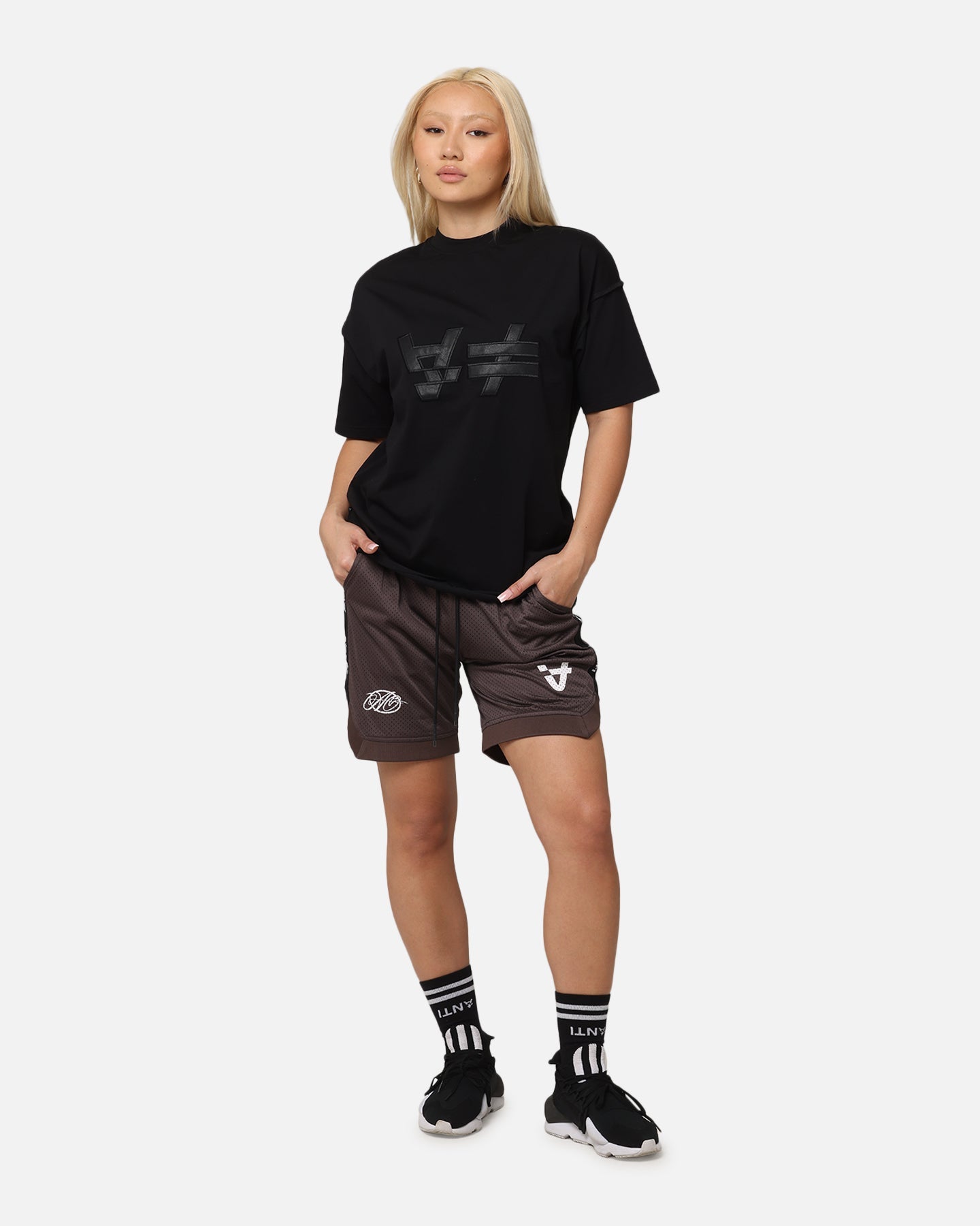 The Anti Order Future Racing Basketball Shorts Dark Brown
