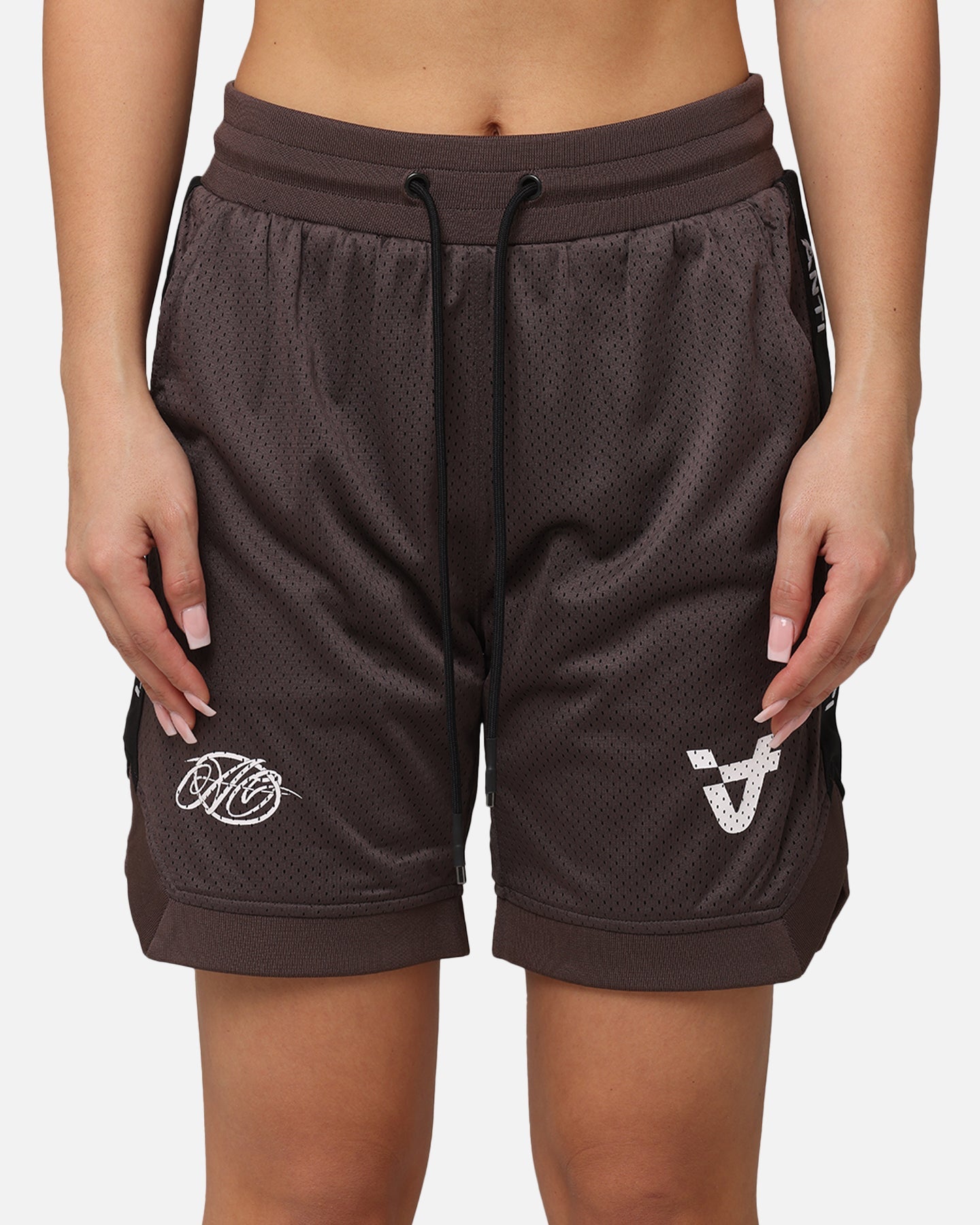 The Anti Order Future Racing Basketball Shorts Dark Brown