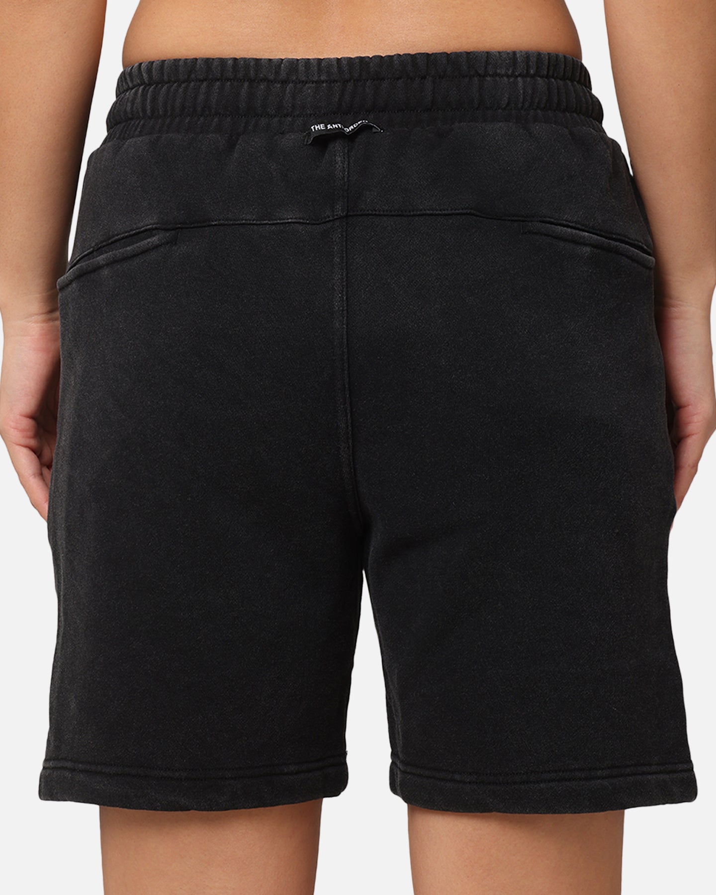 The Anti Order Hyphen Sweat Shorts Washed Black