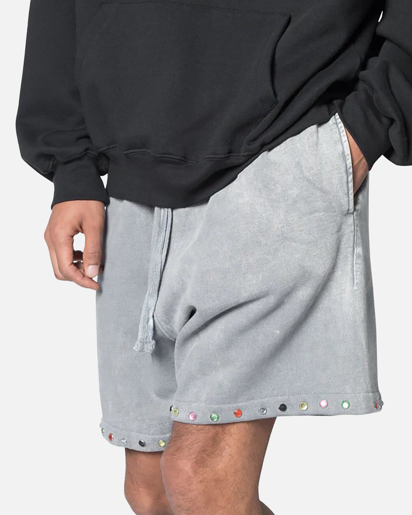 MNML Washed Gradient Shorts Washed Black