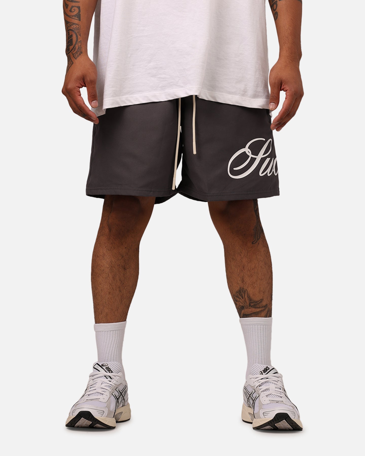Sworn To Us Spirit Angel Swim Shorts Grey