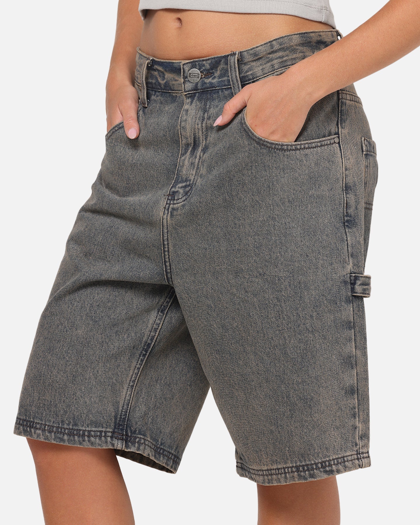 Carre Carpenter Jorts Washed Grey