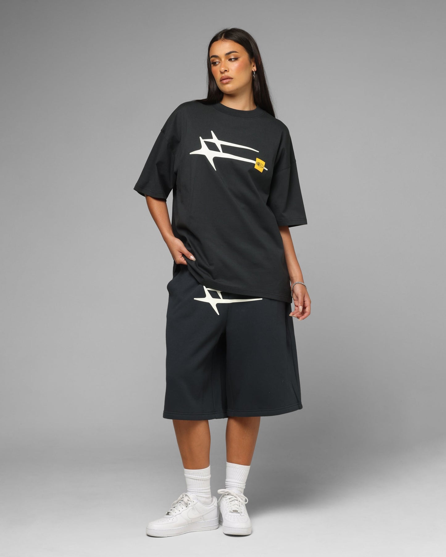 Loiter Hybrid Premium Shorts Charcoal