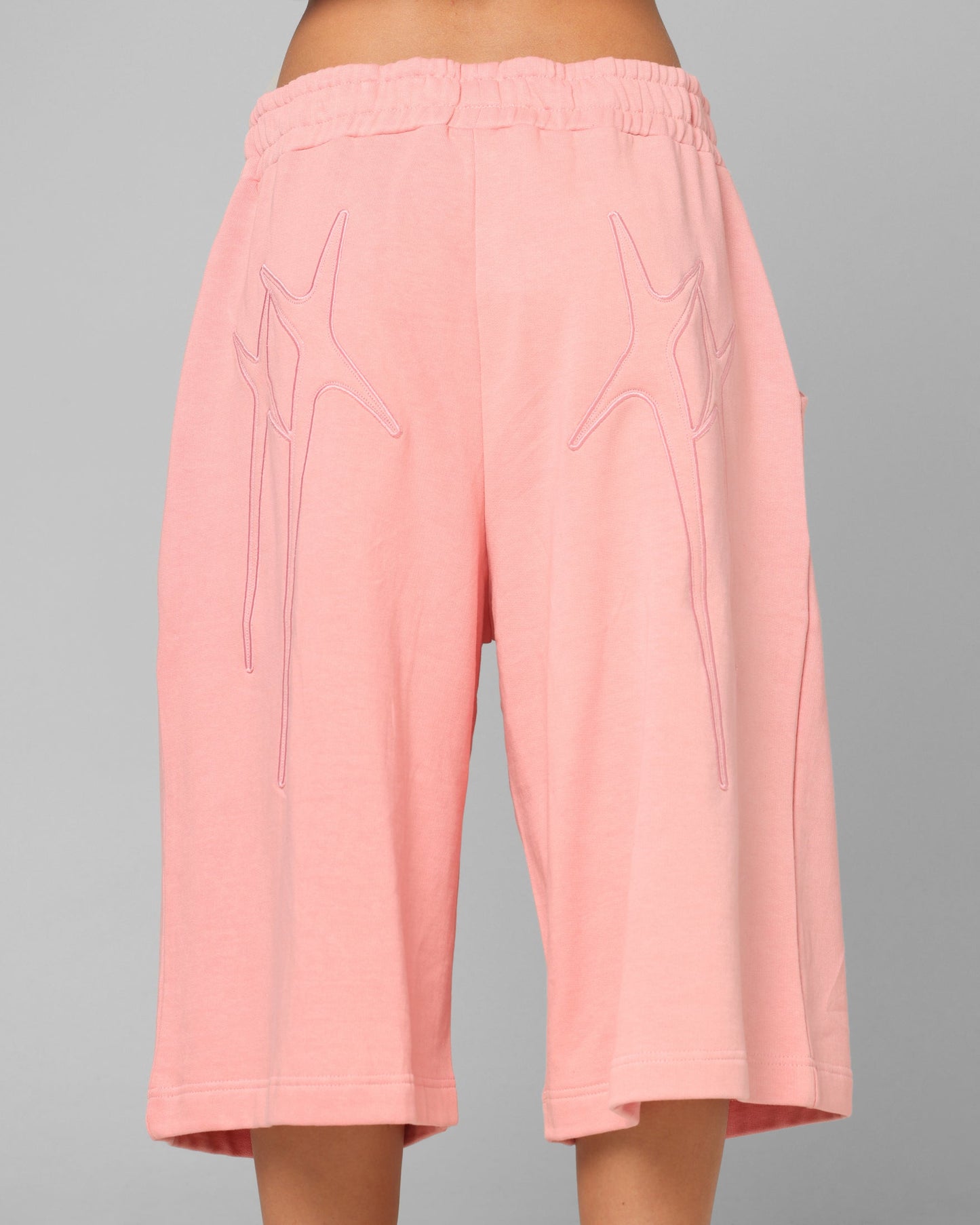 Loiter Destruct Sweat Shorts Pink