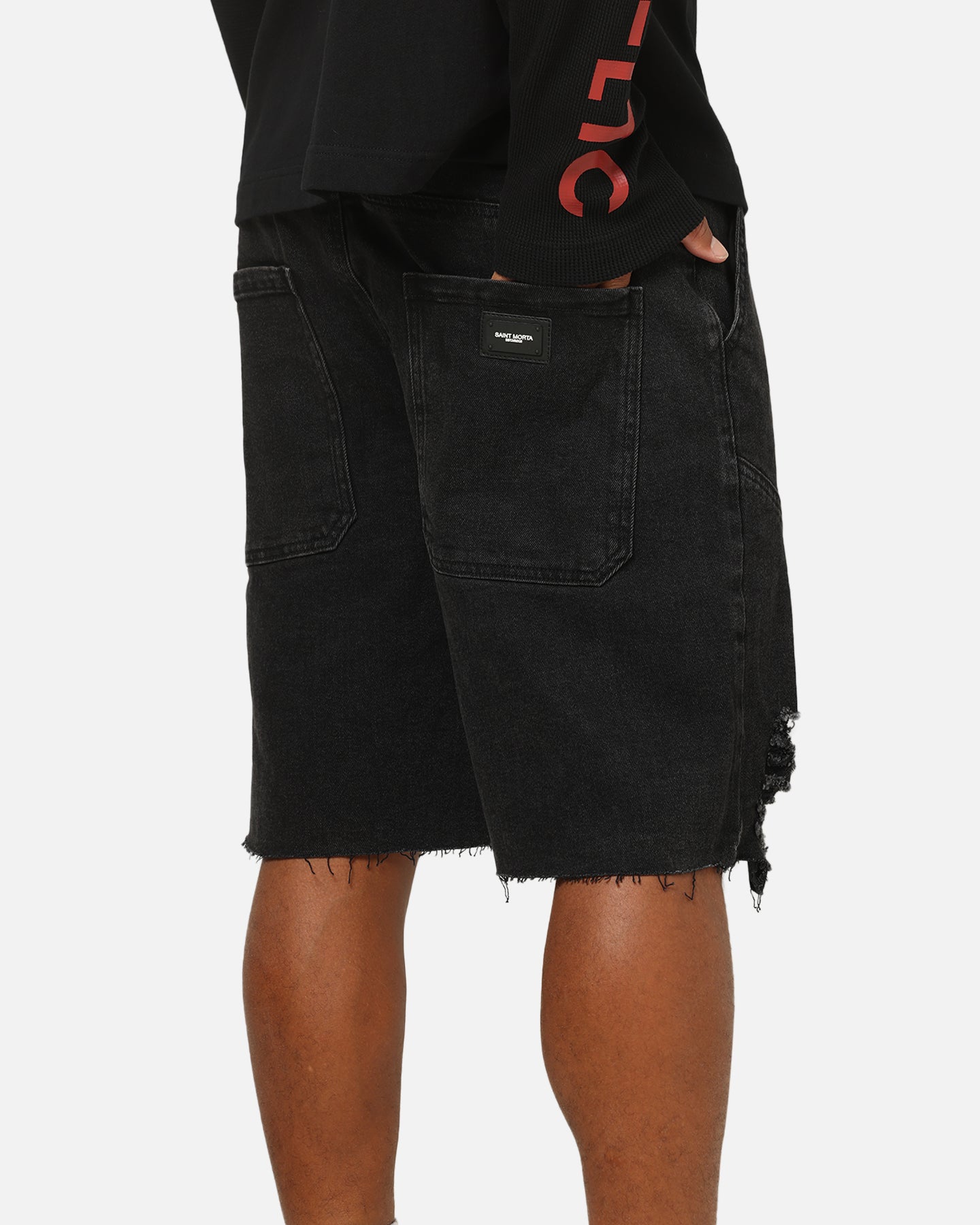 Saint Morta Annex Baggy Jorts Black Shadow