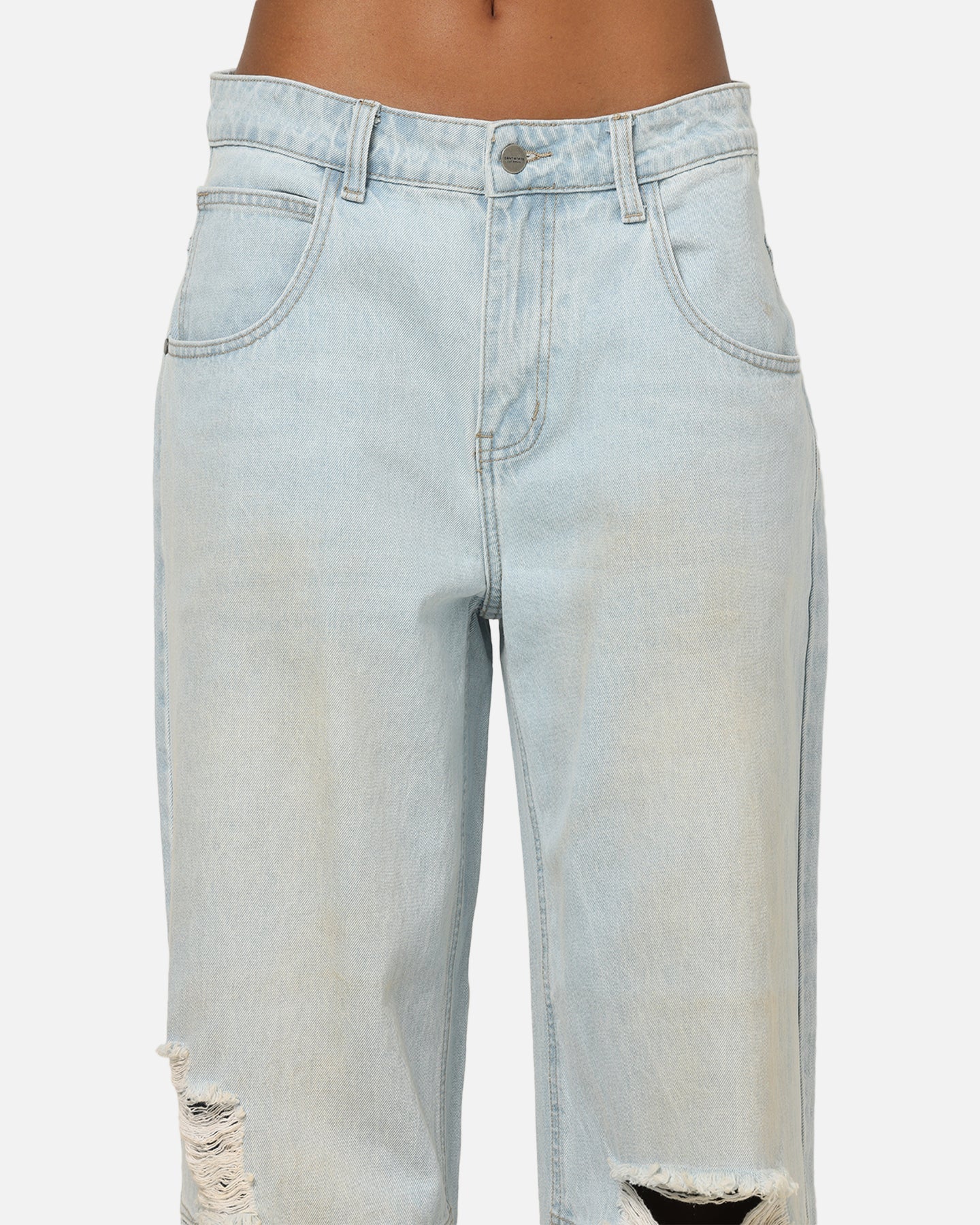 Saint Morta Amplus Distressed Jeans Light Dirty Denim