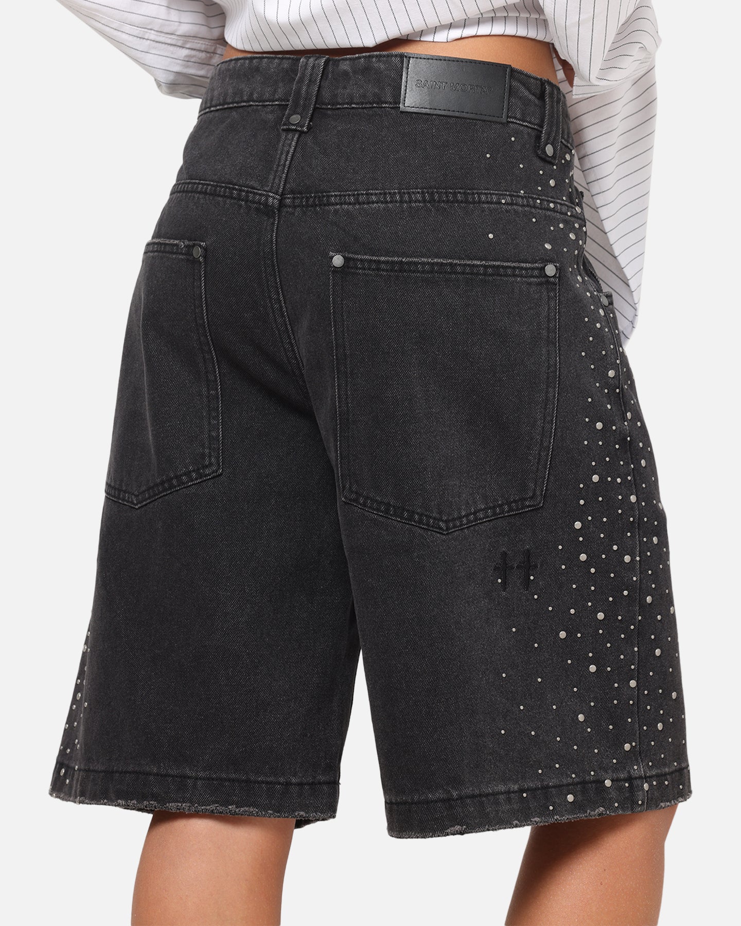 Saint Morta Amplus Divine Riot Jorts Black Shadow
