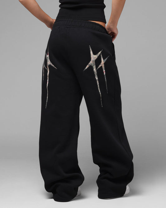 Loiter Premium Hybrid Sweat Pants Black/Camo