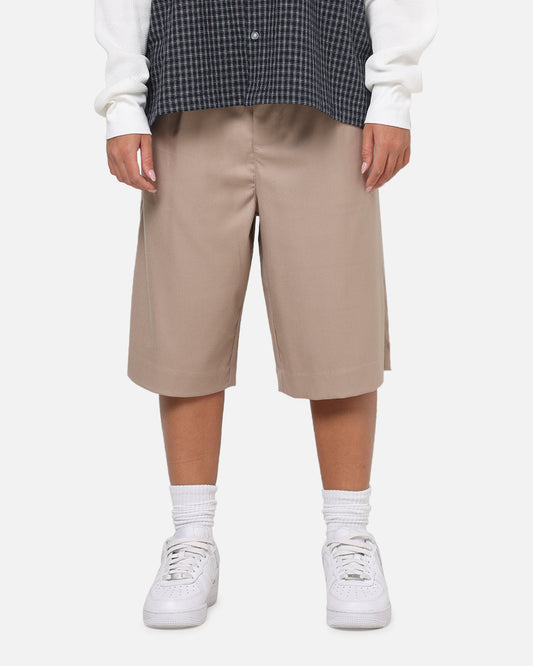 Carre Heritage Pleated Shorts Tan