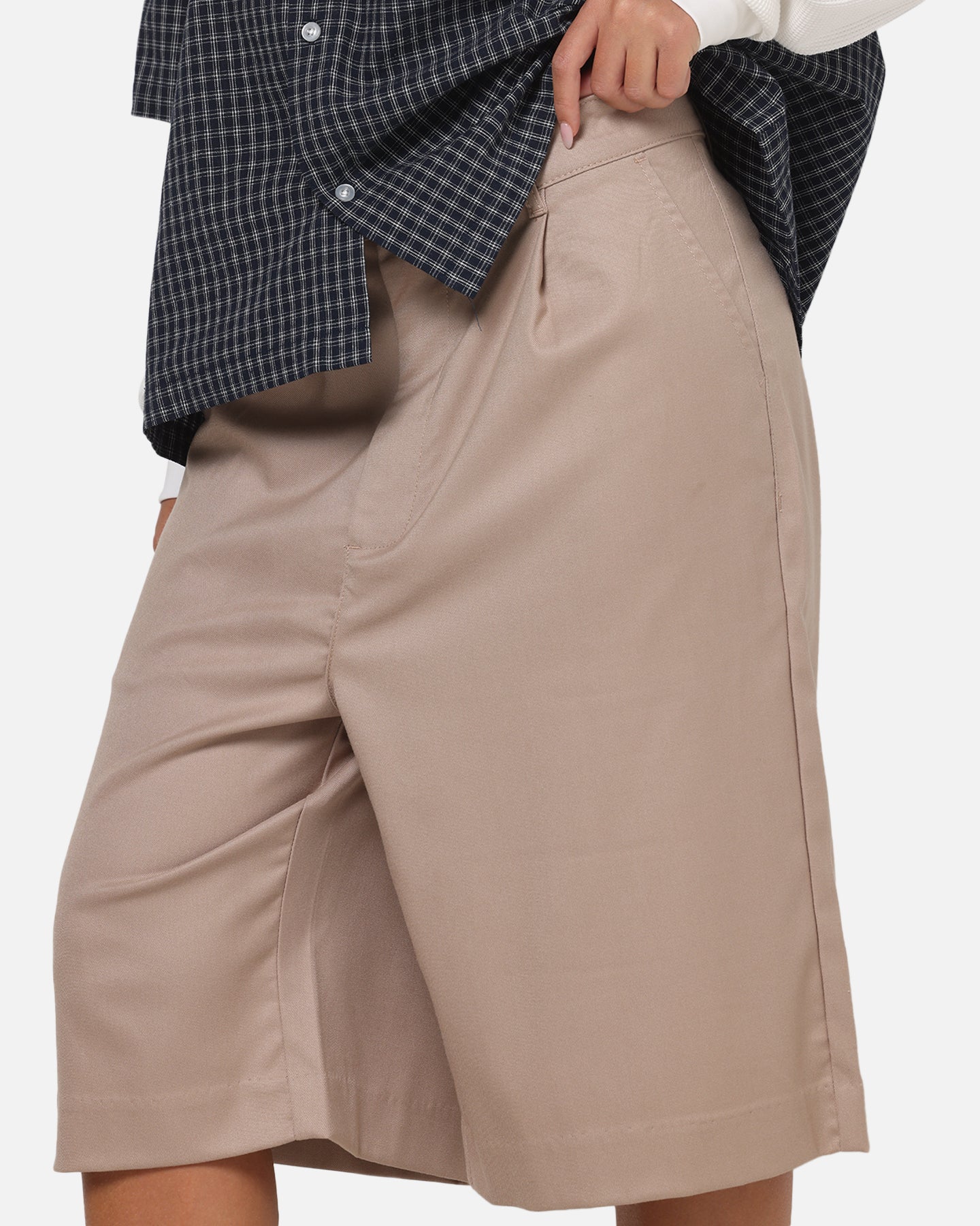 Carre Heritage Pleated Shorts Tan