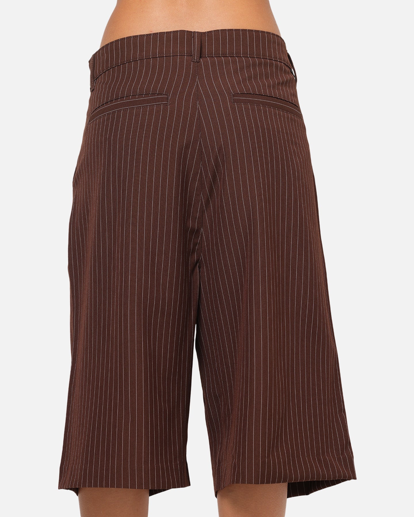Carre Heritage Pleated Shorts Brown