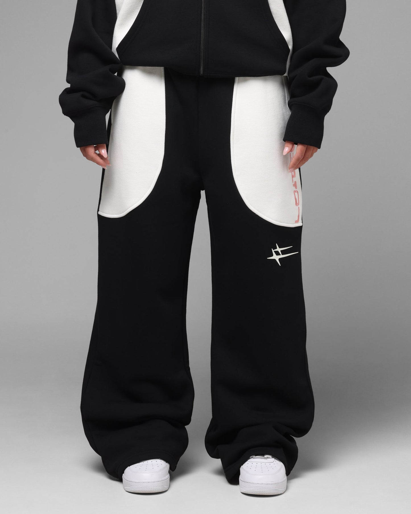 Loiter Jet Stream Sweat Pants Black