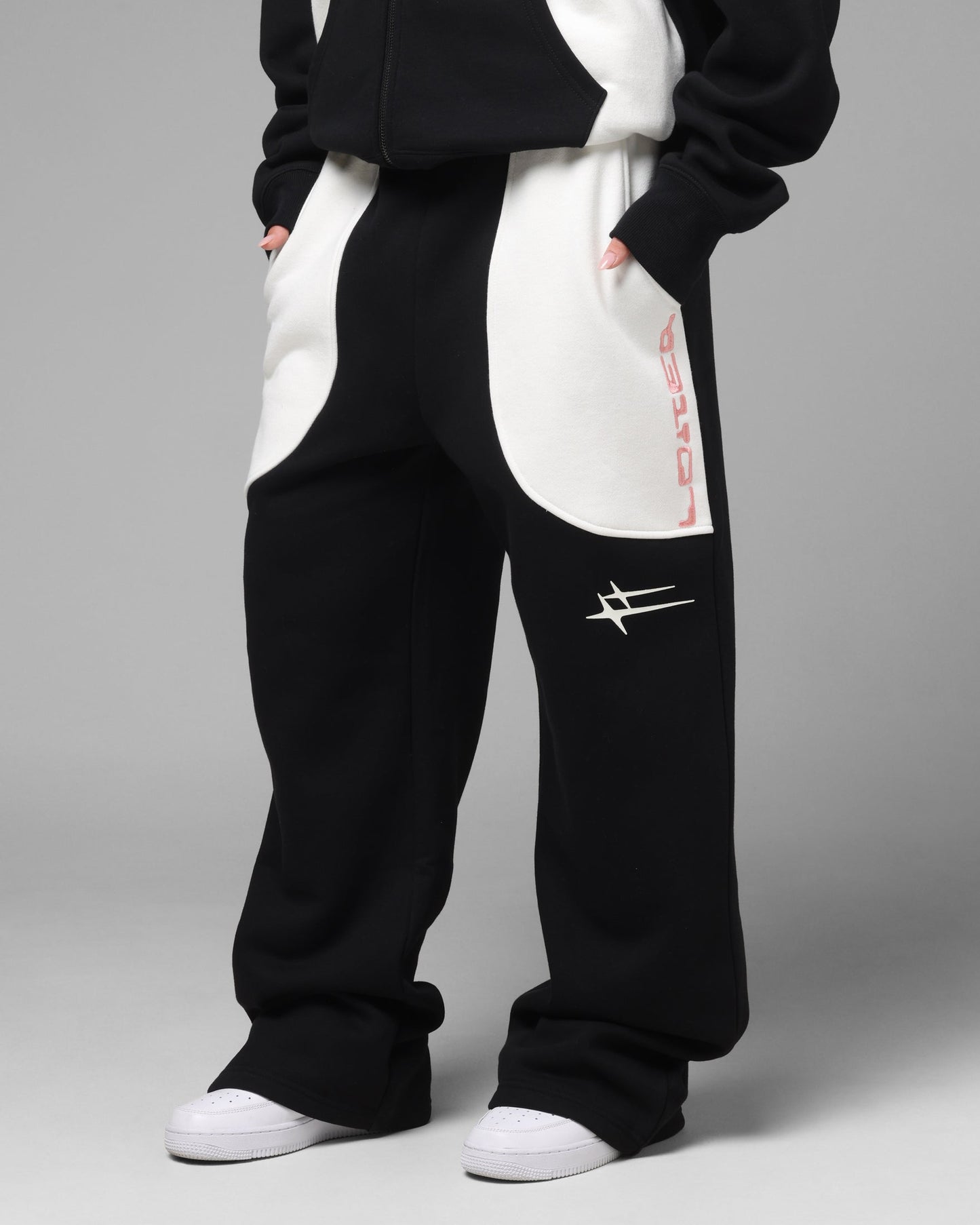 Loiter Jet Stream Sweat Pants Black